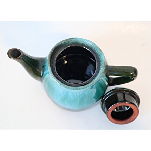 Vintage Blue Mountain Pottery Tea Set Teapot Cream & Sugar Charger Plate BMP - Picture 6 of 9